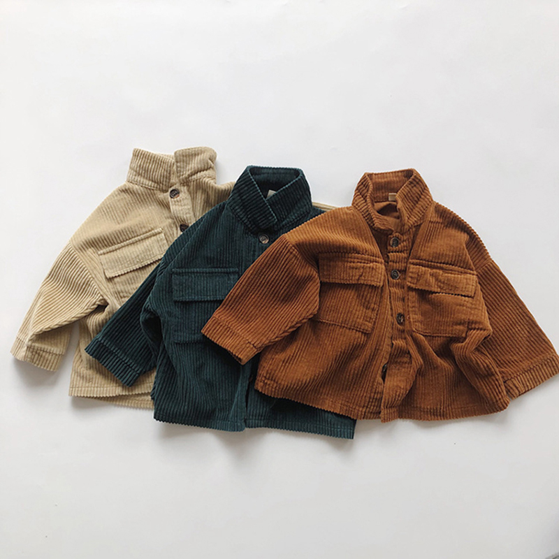 Baby Clothing In Japan - Mantel Korduroi Bayi Laki-laki Perempuan Musim