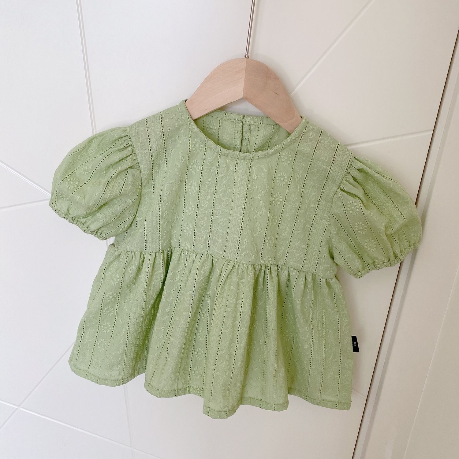 Baby Clothing Embroidery - Blus Lengan Puff Bayi Perempuan Musim