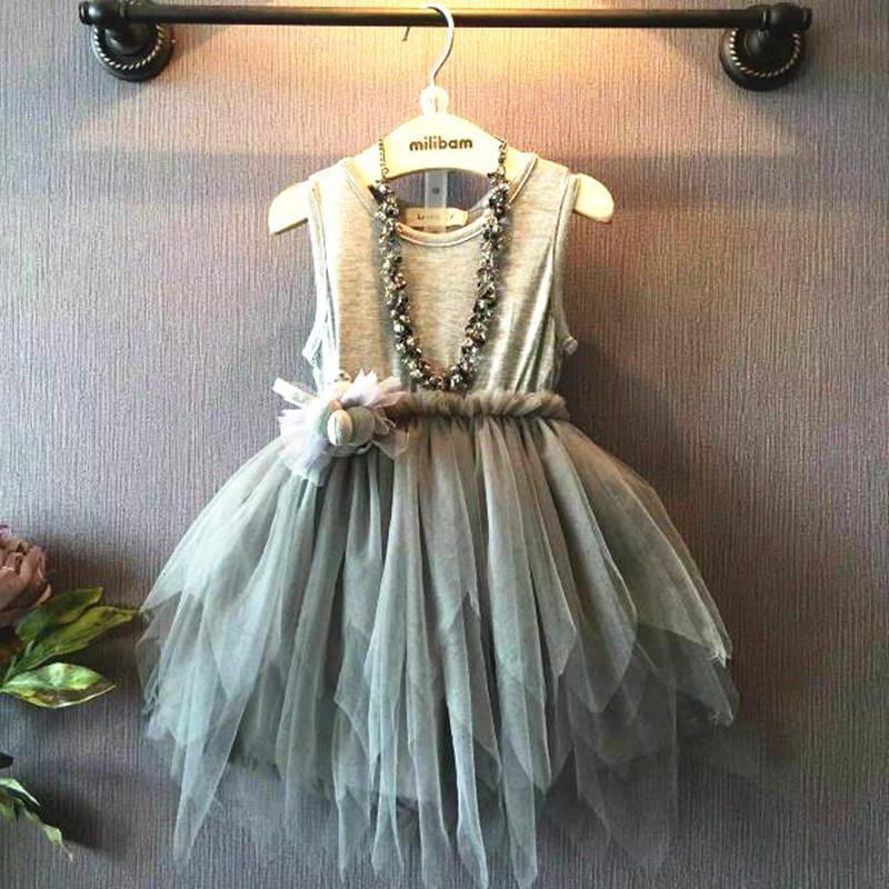 Baby Clothing Yarn - Gaun Tutu pesta bunga musim panas