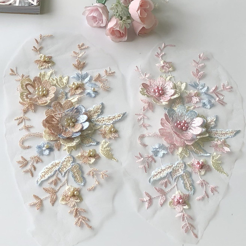 Baby Clothing Embroidery - 1 buah renda jaring tambalan kain