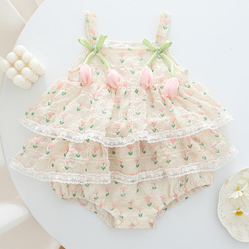 Baby Clothing Brand - Bodysuit Bayi Perempuan Musim Panas 2026,
