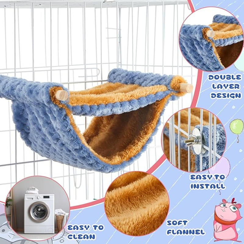 Fleece Sleep Bag - Tempat Tidur Gantung untuk Hewan Kecil,