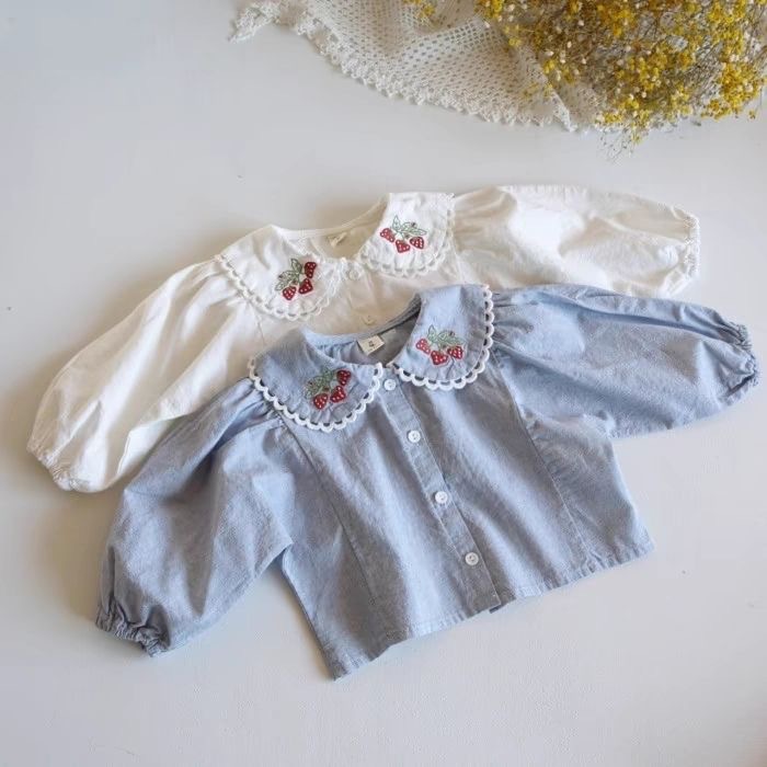 Baby Clothing Embroidery - Kemeja Bordir Anak Perempuan 2026 0-3