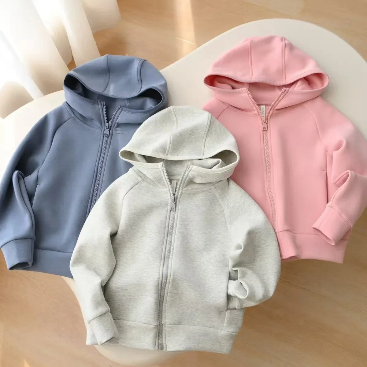Knit Cardigan Infant - Jaket Sweater Berkerudung Anak Laki-laki dengan