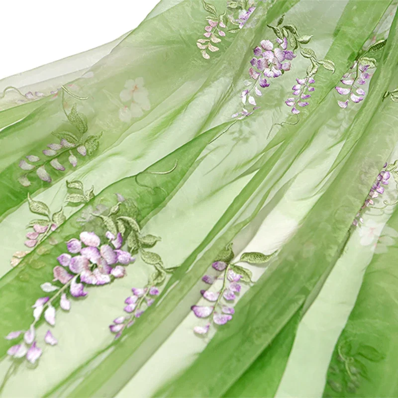 Baby Clothing Embroidery - Kain bordir Wisteria DIY Hanfu kain