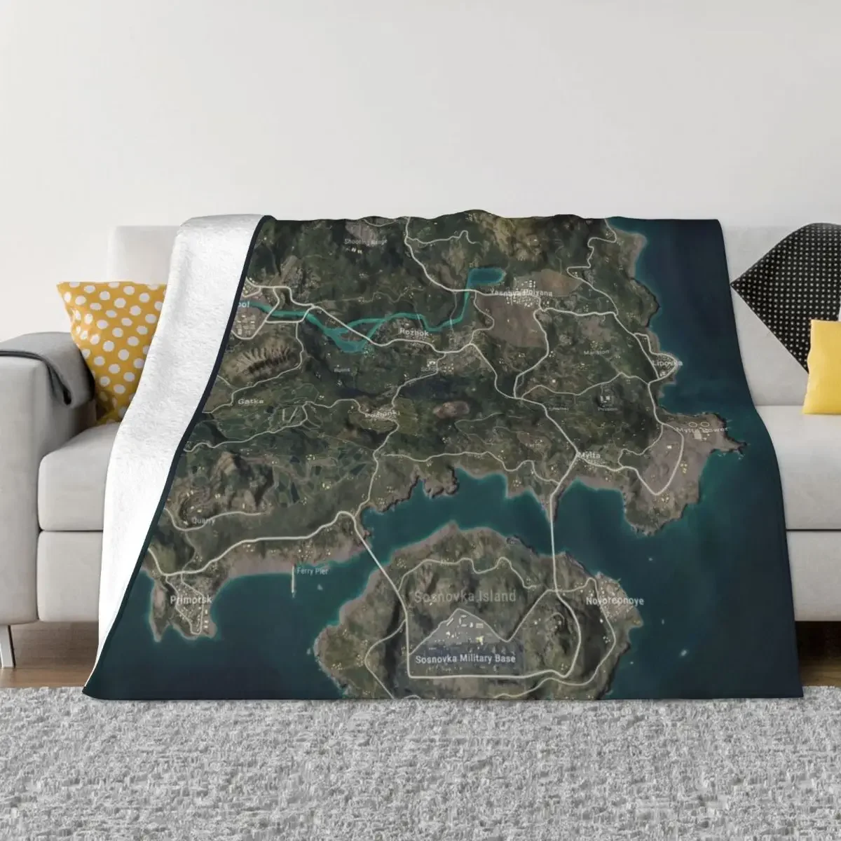 PUBG baru Erangel 10000x10000  - Fleece Sleep Bag ulasan dan harga