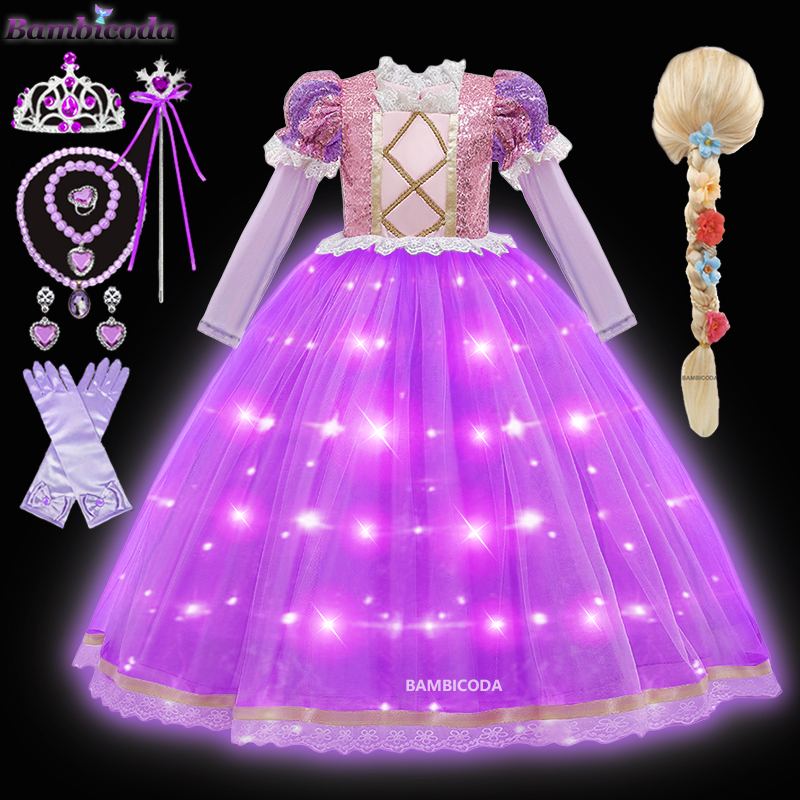 Gaun Putri Rapunzel dengan Lam - Baby Q Clothing ulasan dan harga