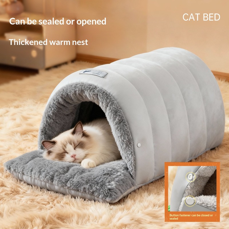 Tempat Tidur Kucing Semi Tertu - Fleece Sleep Bag ulasan dan harga