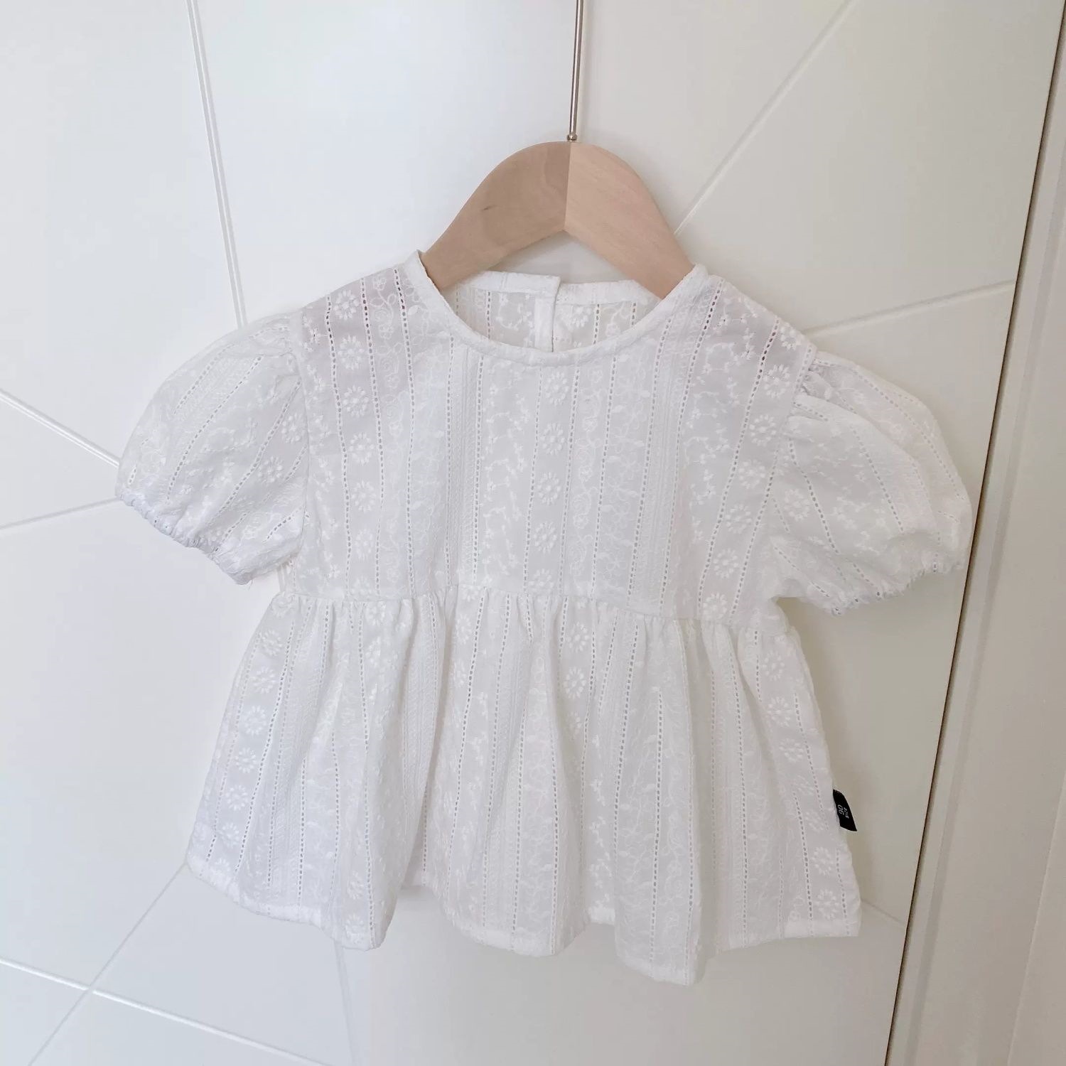 Blus Lengan Puff Bayi Perempua - Baby Clothing Embroidery ulasan dan harga