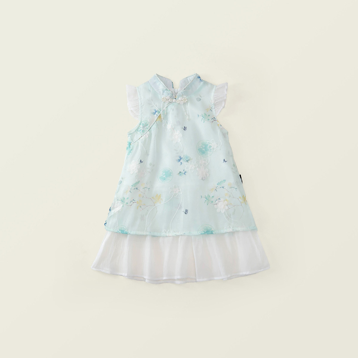 Gaun Cheongsam Gaya Cina Baru  - Baby Clothing Yarn ulasan dan harga