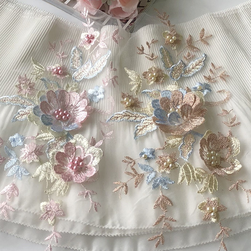 1 buah renda jaring tambalan k - Baby Clothing Embroidery ulasan dan harga