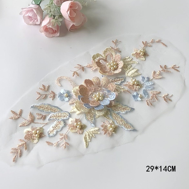 1 buah renda jaring tambalan k - Baby Clothing Embroidery ulasan dan harga