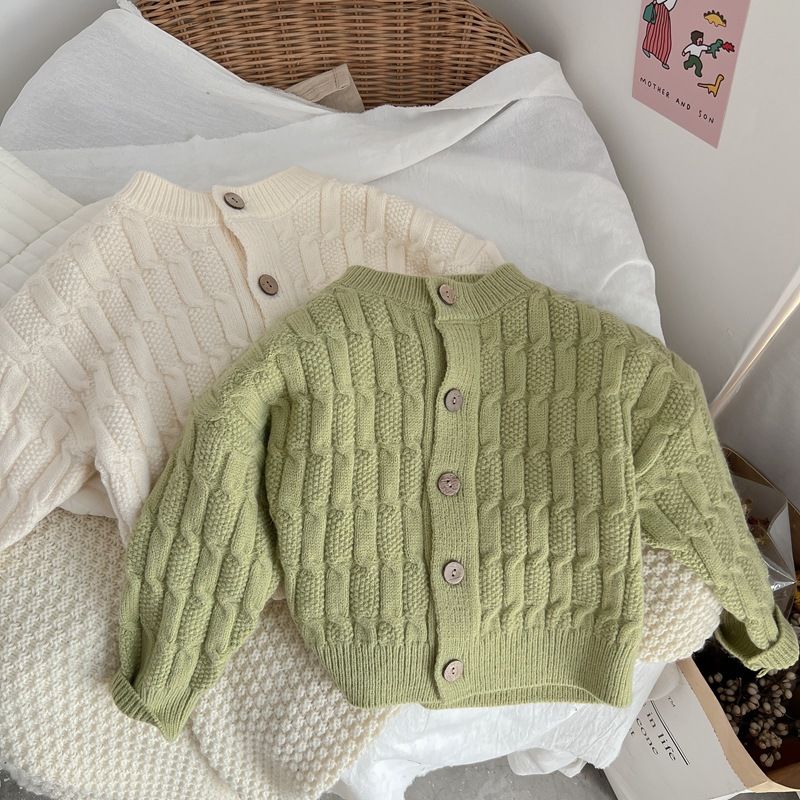 Jaket Sweater Rajut Baru Musim - Knit Cardigan Infant ulasan dan harga