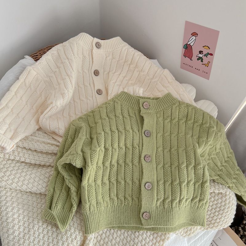 Jaket Sweater Rajut Baru Musim - Knit Cardigan Infant ulasan dan harga