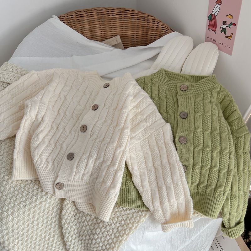 Jaket Sweater Rajut Baru Musim - Knit Cardigan Infant ulasan dan harga