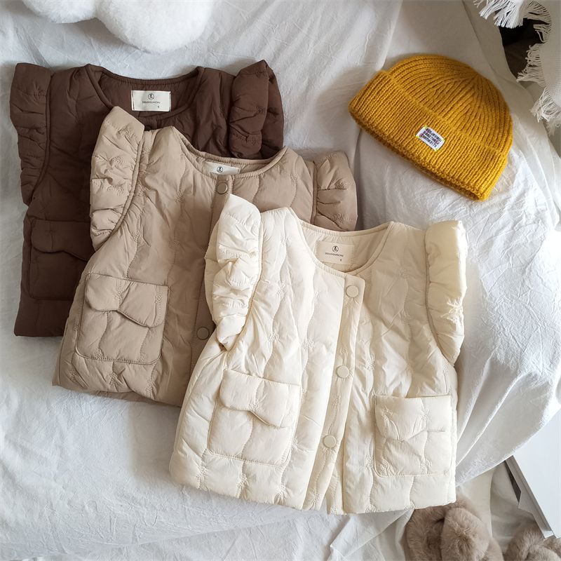Rompi Hangat Tanpa Lengan Anak - Knit Cardigan Infant ulasan dan harga