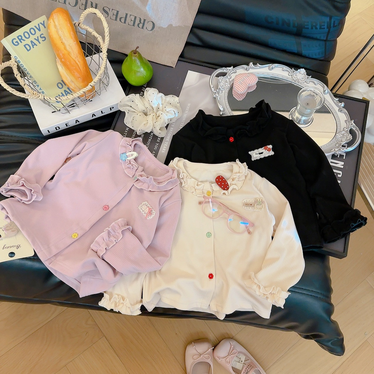 Kaus Lengan Panjang Bayi Perem - Knit Cardigan Infant ulasan dan harga
