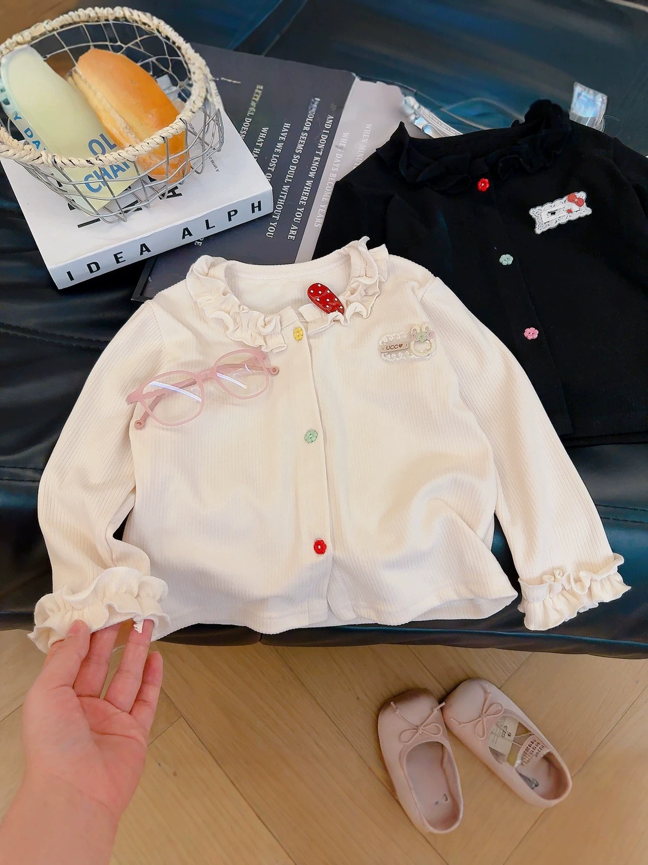 Kaus Lengan Panjang Bayi Perem - Knit Cardigan Infant ulasan dan harga