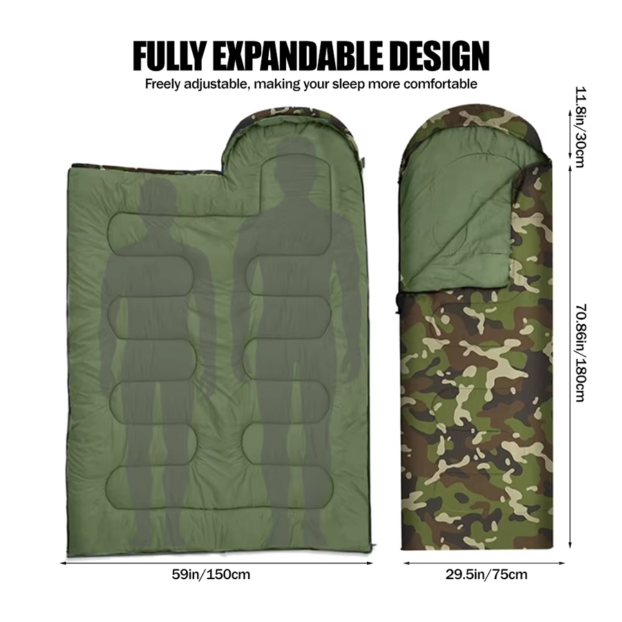 Tas tidur anti debu kamuflase  - Fleece Sleep Bag ulasan dan harga