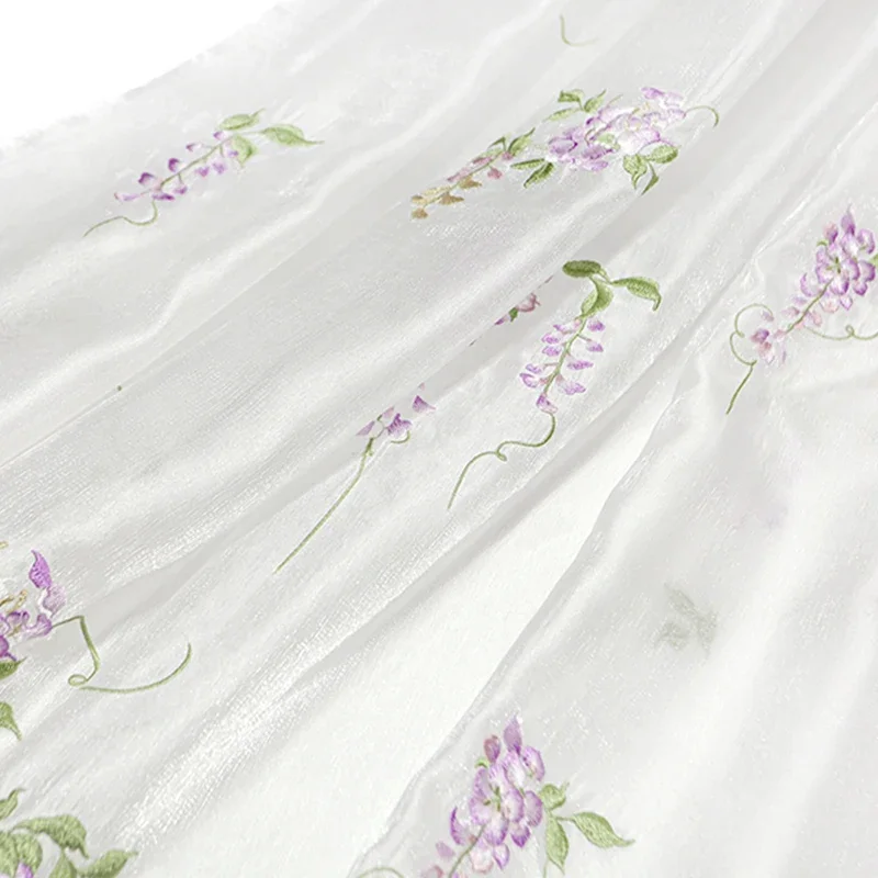 Kain bordir Wisteria DIY Hanfu - Baby Clothing Embroidery ulasan dan harga
