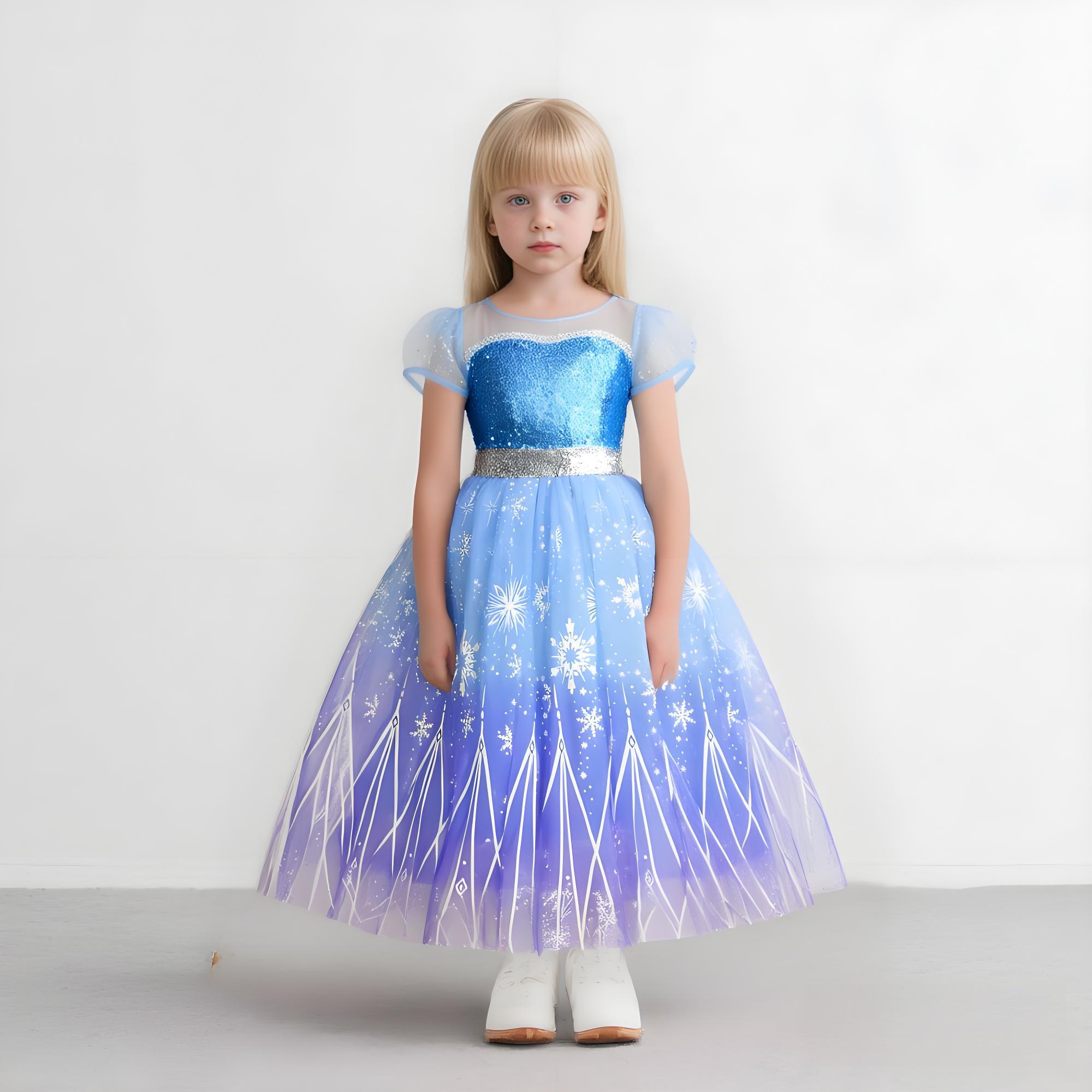 Gaun Anak Perempuan Elsa Kostu - Baby Q Clothing ulasan dan harga