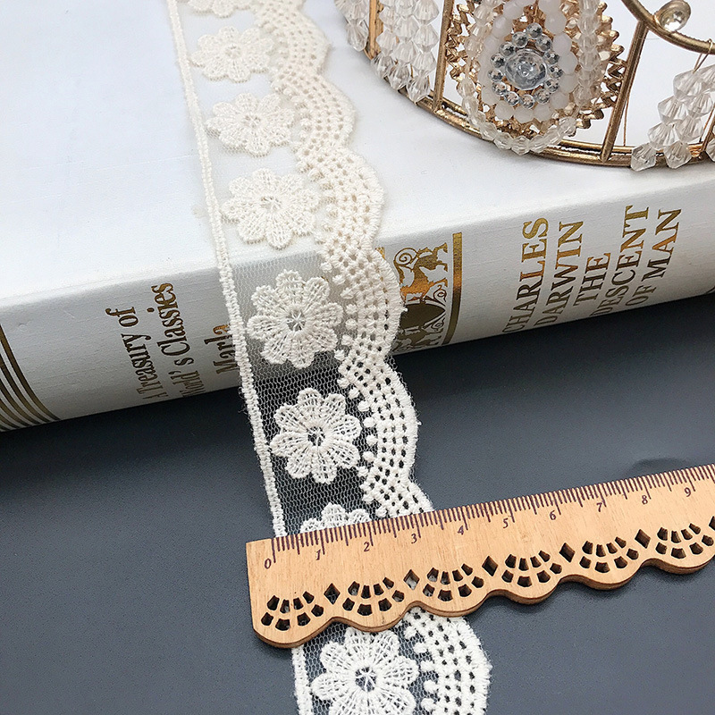 3Yard/Lot Aksesori Rok Gaun Ba - Baby Clothing Embroidery ulasan dan harga