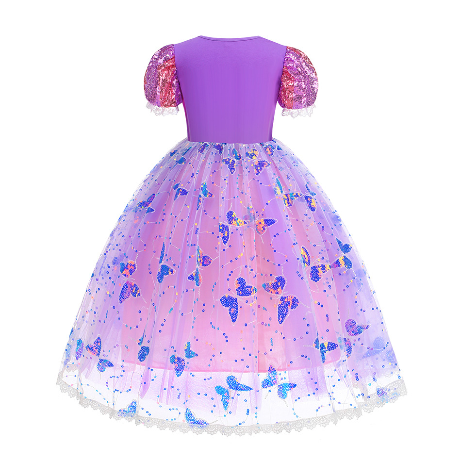 Gaun Rapunzel anak perempuan,  - Baby Q Clothing ulasan dan harga